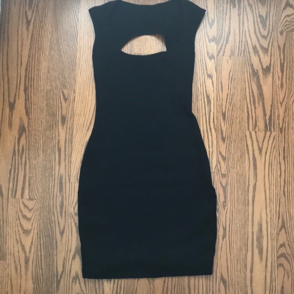 American Apparel Black Dress with Back Cut Out - Picture 2 of 6